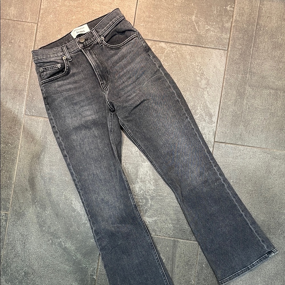 Reformation Jessie High Waist Crop Bootcut Jeans - Picture 2 of 7